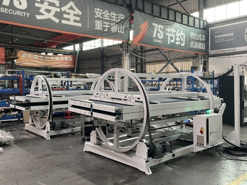 Estilo impulsado por la eficiencia: Máquina con rotación de banda: volteo de material de 180°, esfuerzo manual cero, productividad máxima