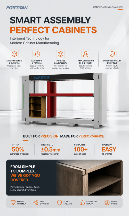 Máquina automática inteligente de ensamblaje de gabinetes | Solución ideal para la fabricación de muebles de paneles modernos